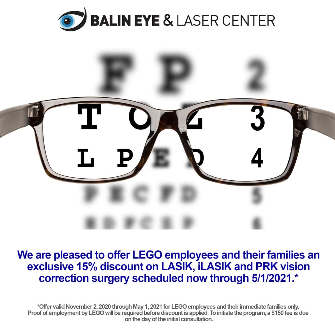 Balin Eye & Laser Center LEGO Special Offer